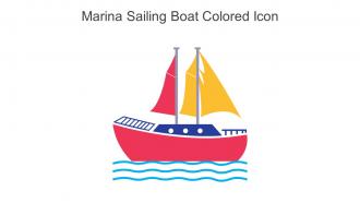 Marina Sailing Boat Colored Icon In Powerpoint Pptx Png And Editable Eps Format