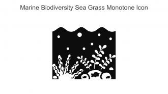 Marine Biodiversity Sea Grass Monotone Icon In Powerpoint Pptx Png And Editable Eps Format