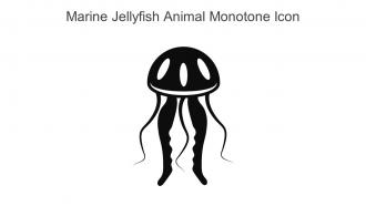 Marine Jellyfish Animal Monotone Icon In Powerpoint Pptx Png And Editable Eps Format