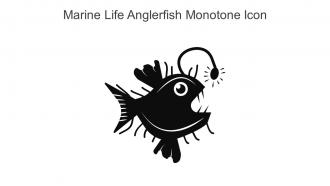 Marine Life Anglerfish Monotone Icon In Powerpoint Pptx Png And Editable Eps Format