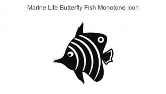 Marine Life Butterfly Fish Monotone Icon In Powerpoint Pptx Png And Editable Eps Format