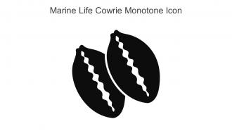 Marine Life Cowrie Monotone Icon In Powerpoint Pptx Png And Editable Eps Format