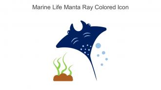 Marine Life Manta Ray Colored Icon In Powerpoint Pptx Png And Editable Eps Format