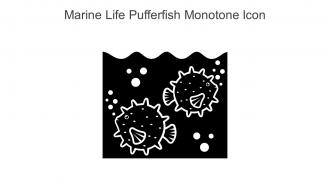 Marine Life Pufferfish Monotone Icon In Powerpoint Pptx Png And Editable Eps Format