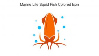 Marine Life Squid Fish Colored Icon In Powerpoint Pptx Png And Editable Eps Format