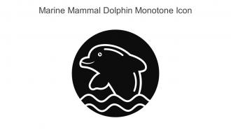 Marine Mammal Dolphin Monotone Icon In Powerpoint Pptx Png And Editable Eps Format