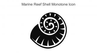 Marine Reef Shell Monotone Icon In Powerpoint Pptx Png And Editable Eps Format