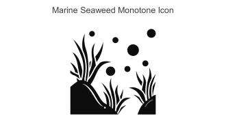Marine Seaweed Monotone Icon In Powerpoint Pptx Png And Editable Eps Format