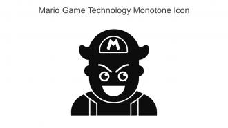 Mario Game Technology Monotone Icon In Powerpoint Pptx Png And Editable Eps Format