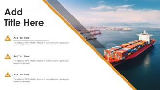 Maritime Shipping AI Image Powerpoint Presentation PPT ECS