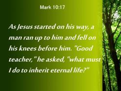 Mark 10 17 what must i do to inherit powerpoint church sermon