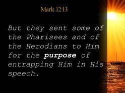 Mark 12 13 catch him in his words powerpoint church sermon