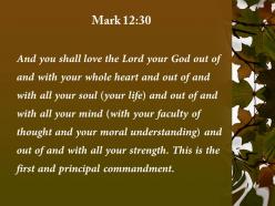 Mark 12 30 the lord your god powerpoint church sermon