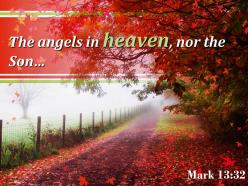 Mark 13 32 the angels in heaven nor the son powerpoint church sermon