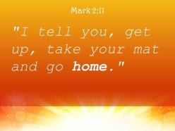 Mark 2 11 take your mat and go home powerpoint church sermon