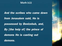 Mark 3 22 the prince of demons powerpoint church sermon