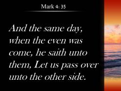 Mark 4 35 go over to the other side powerpoint church sermon