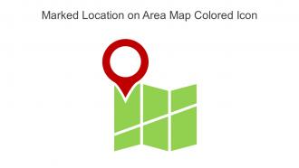 Marked Location On Area Map Colored Icon In Powerpoint Pptx Png And Editable Eps Format