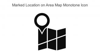 Marked Location On Area Map Monotone Icon In Powerpoint Pptx Png And Editable Eps Format