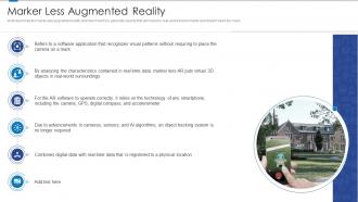 Marker less augmented reality ppt powerpoint presentation layouts skills