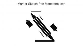 Marker Sketch Pen Monotone Icon In Powerpoint Pptx Png And Editable Eps Format