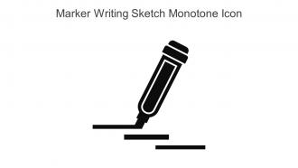 Marker Writing Sketch Monotone Icon In Powerpoint Pptx Png And Editable Eps Format