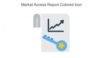 Market Access Report Colored Icon In Powerpoint Pptx Png And Editable Eps Format