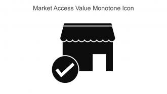 Market Access Value Monotone Icon In Powerpoint Pptx Png And Editable Eps Format