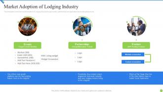 Market adoption of industry lodging industry investor funding elevator