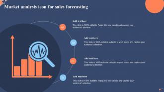 Market Analysis Icon For Sales Forecasting