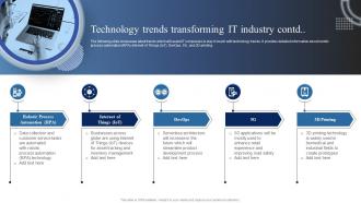 Market Analysis Of Information Technology Technology Trends Transforming It Industry Attractive Editable