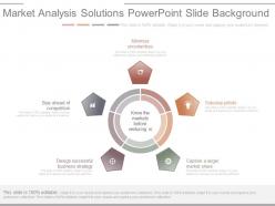 Market analysis solutions powerpoint slide background