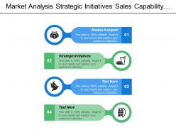 Market analysis strategic initiatives sales capability building operations management