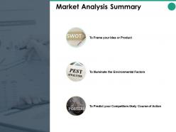 Market analysis summary factors ppt powerpoint presentation pictures elements