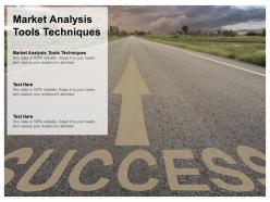 Market analysis tools techniques ppt powerpoint presentation slides slideshow cpb