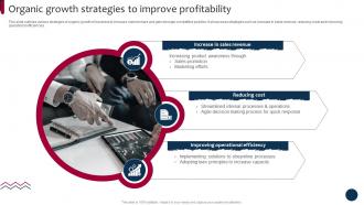 Market And Product Development Strategies Organic Growth Strategies Strategy SS