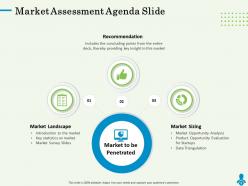Market assessment agenda slide data triangulation ppt powerpoint presentation tips