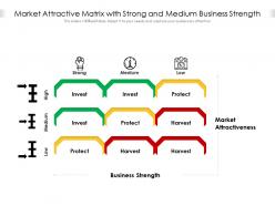 Market Attractive Matrix With Strong And Medium Business Strength