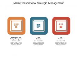 Market based view strategic management ppt powerpoint presentation ideas mockup cpb