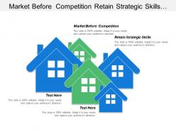 Market before competition retain strategic skills product revenue