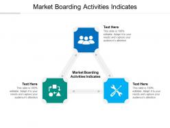 Market boarding activities indicates ppt powerpoint presentation infographic template clipart images cpb