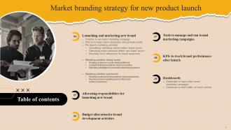 Market Branding Strategy For New Product Launch Powerpoint Presentation Slides MKT CD Engaging Template