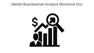 Market Businessman Analysis Monotone Icon In Powerpoint Pptx Png And Editable Eps Format