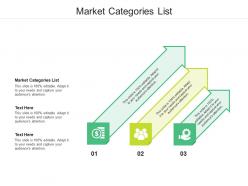 Market categories list ppt powerpoint presentation layouts graphics download cpb