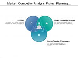 Market competitor analysis project planning management process improvement