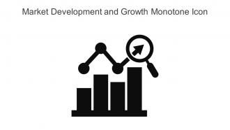Market Development And Growth Monotone Icon In Powerpoint Pptx Png And Editable Eps Format