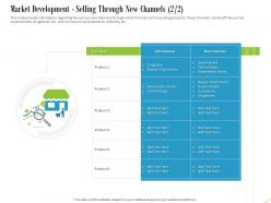 Market development selling through new channels stores ppt powerpoint presentation