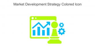 Market Development Strategy Colored Icon In Powerpoint Pptx Png And Editable Eps Format