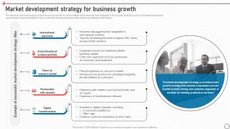 Market Development Strategy For Business Growth Business Improvement Strategies For Growth Strategy SS V