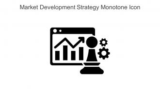 Market Development Strategy Monotone Icon In Powerpoint Pptx Png And Editable Eps Format